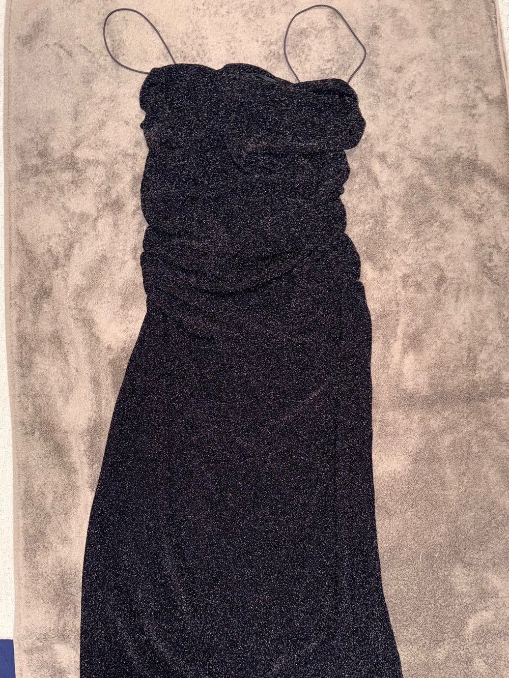 H&M Strapless Shimmering Black Evening Gown